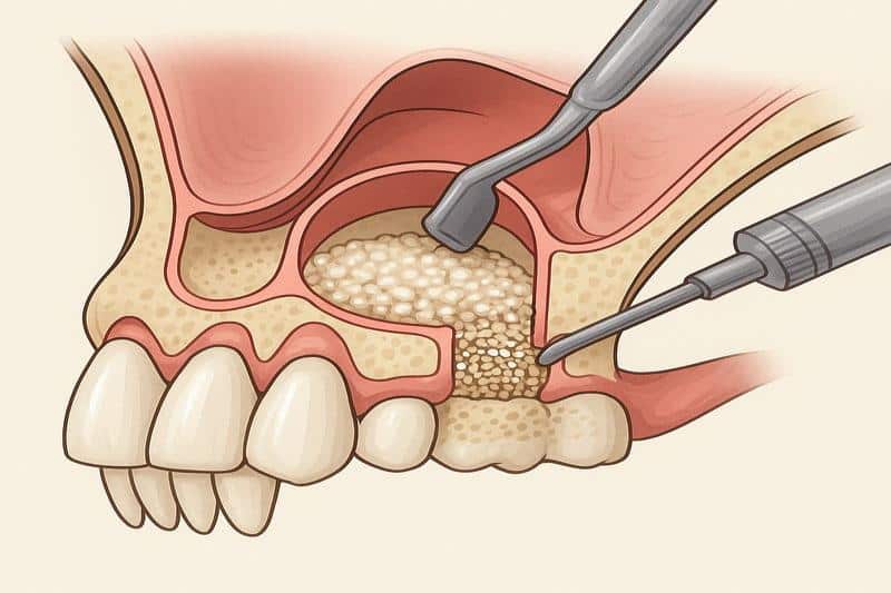 הרמת סינוס פתוחה