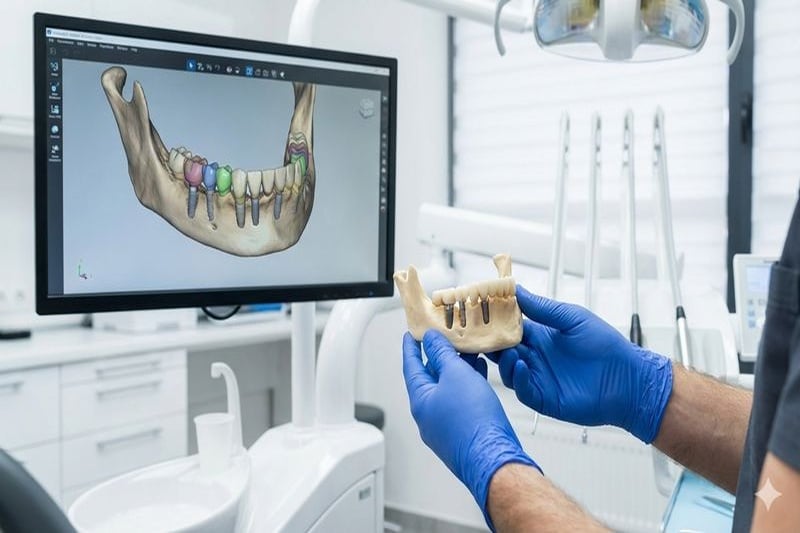 תכנון דיגיטלי והדמיה של כתרים על שתלים