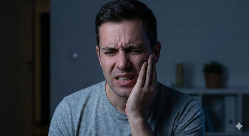 התקף כאב שיניים פתאומי סובל מכאב שיניים חריף המצריך עזרה ראשונה